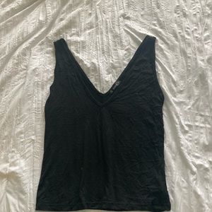 Black Vneck Tank
